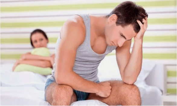 Weil ein Mann sexuelle Impotenz erlangt